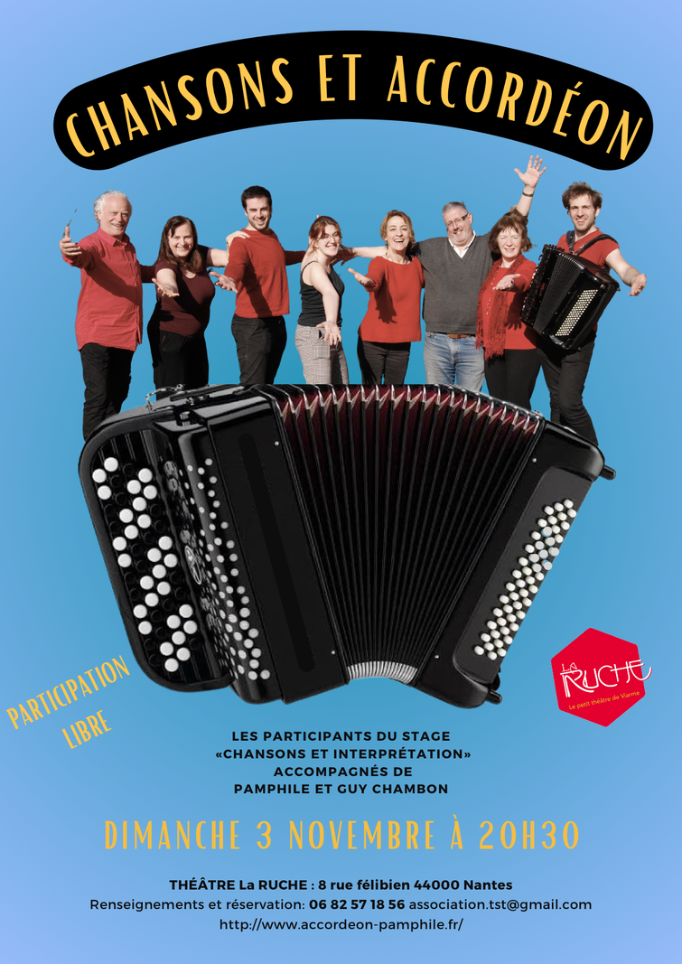 chansons et accordeon affiche