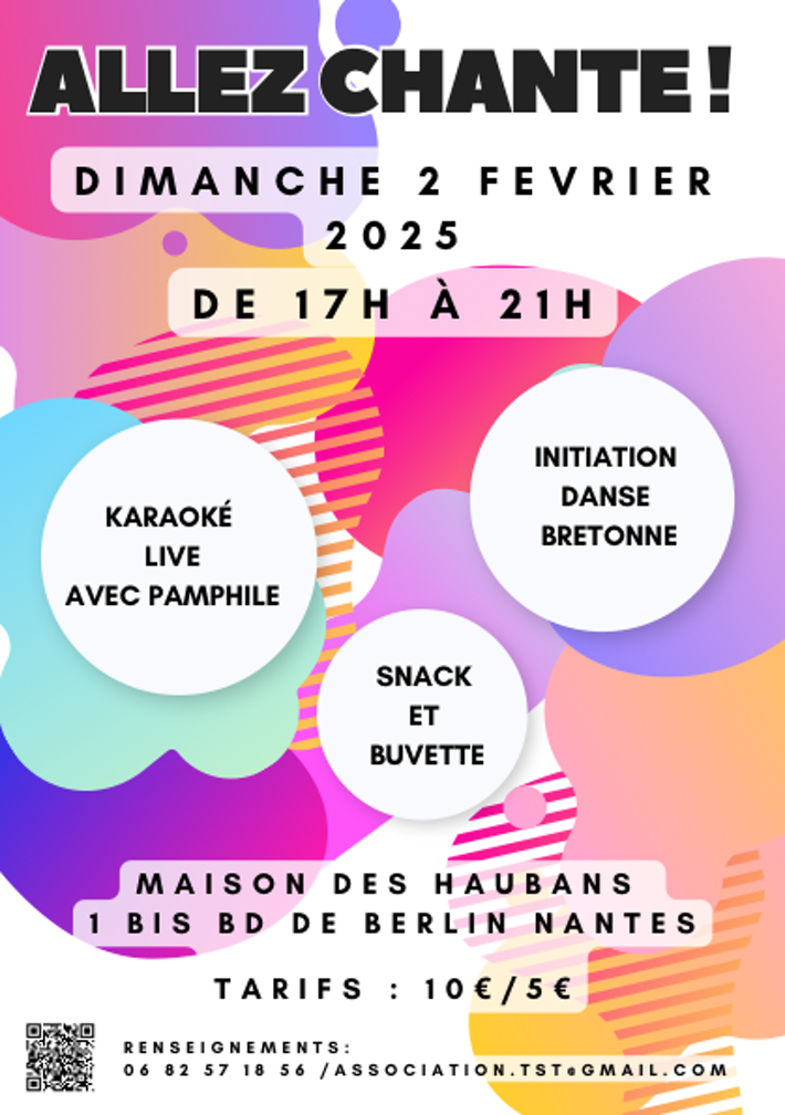 Affiche allez chante fête