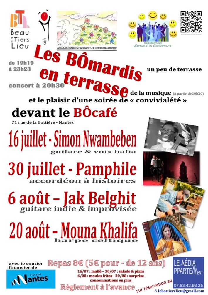 affiche BÔmardis en terrasses 2024