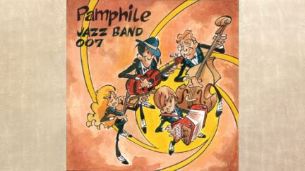 pochette déssinée du CD : jazz band 007