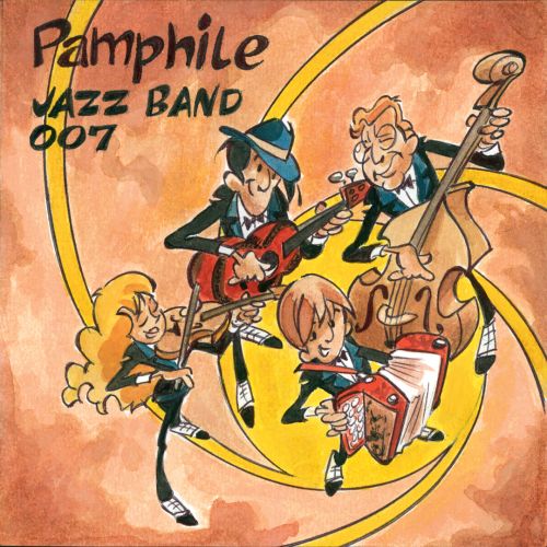 pochette déssinée du CD : jazz band 007