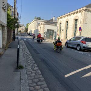 Les vélos partent de la rue Général Margueritte