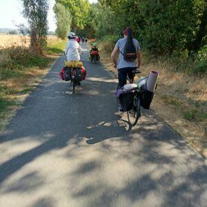 Vélos de dos sur la route
