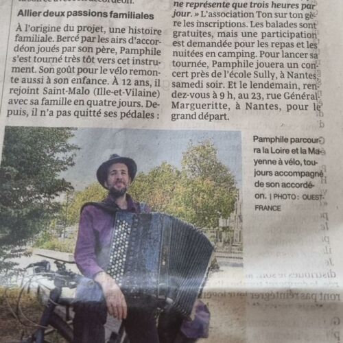 Article itivemu dans Ouest-France du samedi 15/08/26
