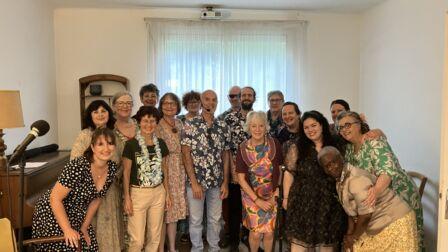 Portrait des chanteurs de l'atelier à la maison Margueritte.