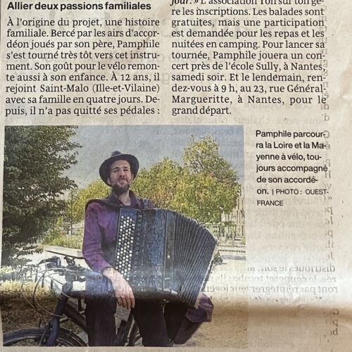 Article itivemu dans Ouest-France du samedi 15/08/26