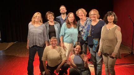 Photos des participant(e)s à un stage "chansons et interprétation"