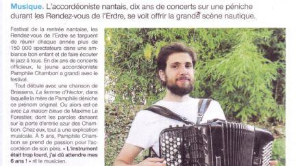 Article Ouest France 31/08/2018