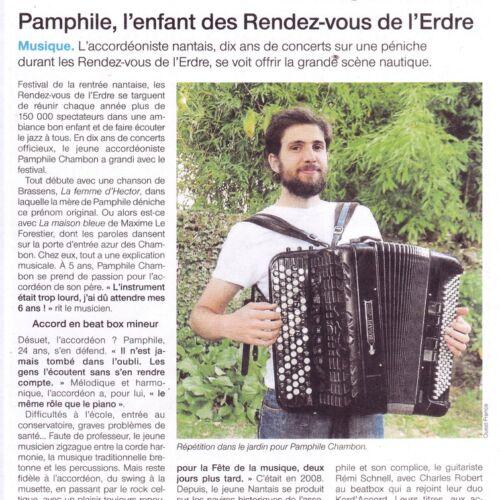 Article Ouest France 31/08/2018