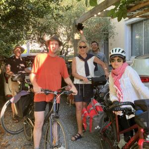 Les cyclistes au départ de Margueritte
