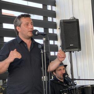 Cabaretro avec Pamphile et Bertrand Pineau à l'apérock café.