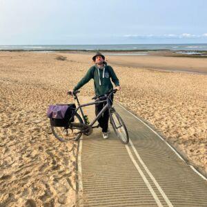 Pamphile sur la plage du Veillon
